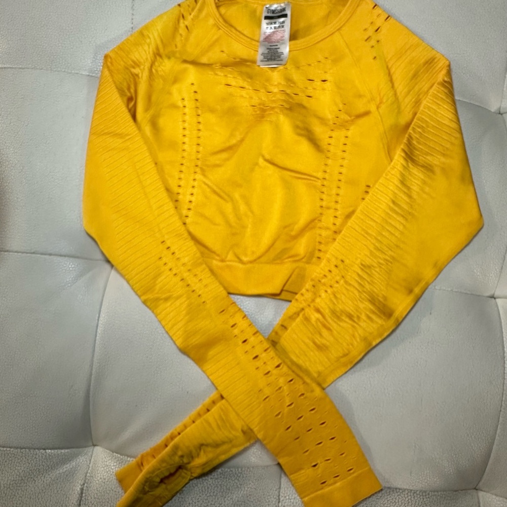 Gymshark Yellow Long Sleeve Tee
